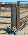 Corral with Wheeled Gate with Butterfly Hinge.